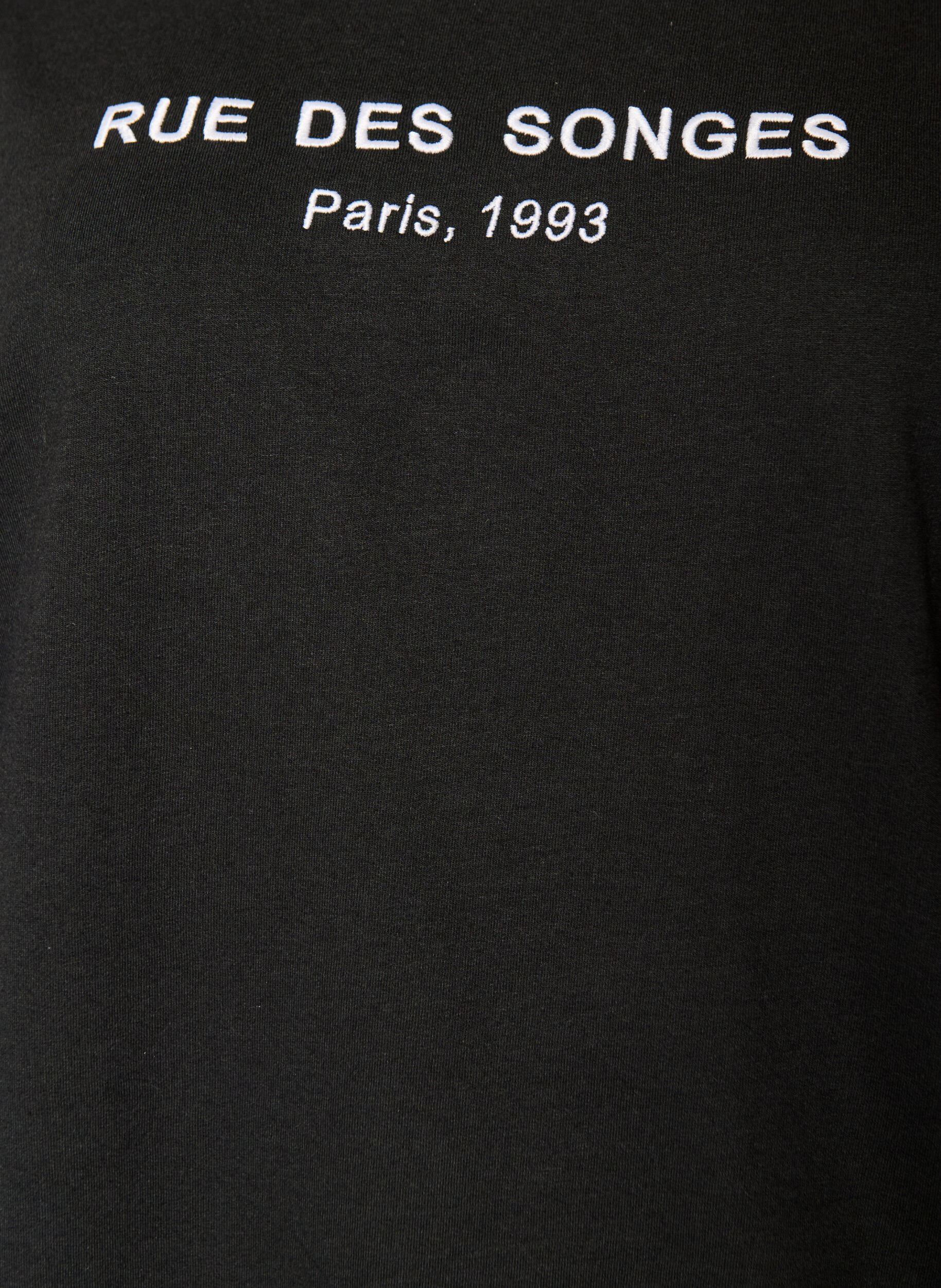 ZizziSweatshirt mit Kapuze und Aufdruck, Schwarz, Packshot image number 2