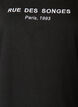 Sweatshirt mit Kapuze und Aufdruck, Schwarz, Packshot image number 2