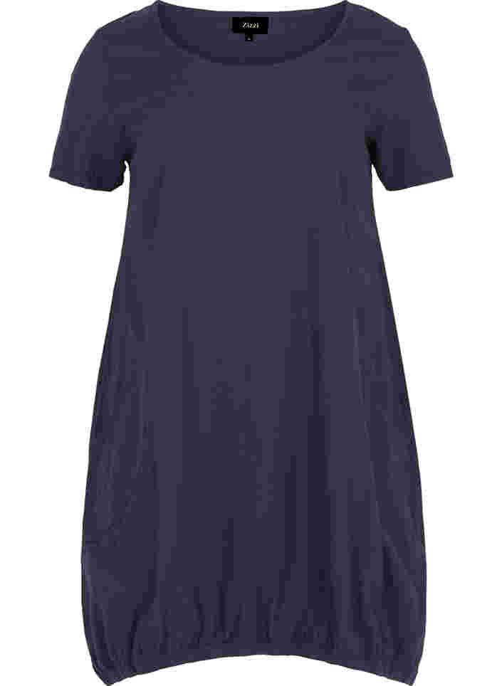Kurzarm Kleid aus Baumwolle, Night Sky, Packshot image number 0