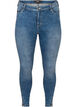 Cropped Amy Jeans mit Rei&szlig;verschluss, Blau, Packshot image number 0
