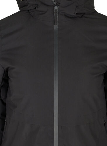Winterjacke mit verstellbarer Taille, Black, Packshot image number 3