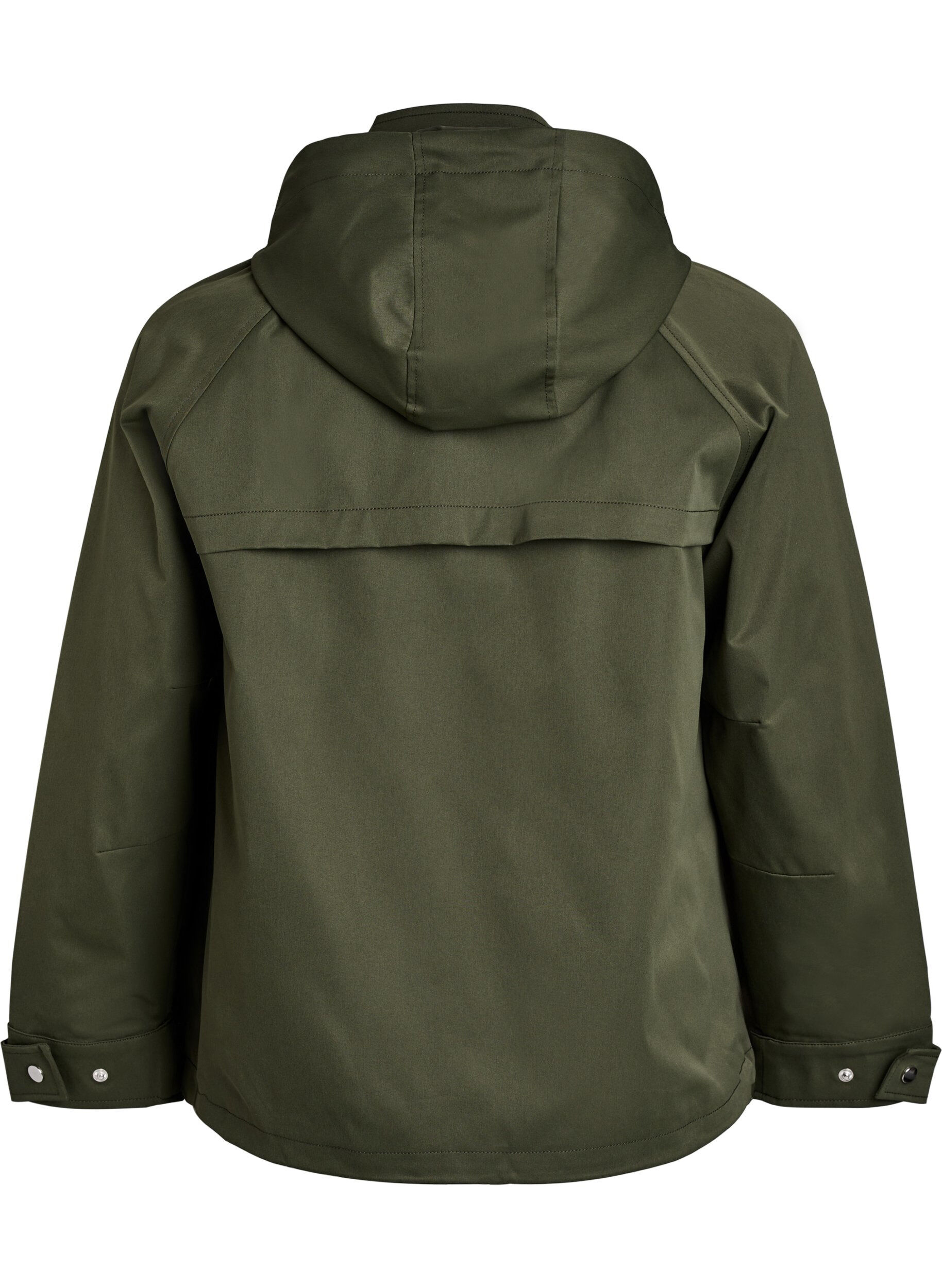 ZizziKurze Fr&uuml;hlingsjacke mit abnehmbarer Kapuze, Gr&uuml;n, Packshot image number 1