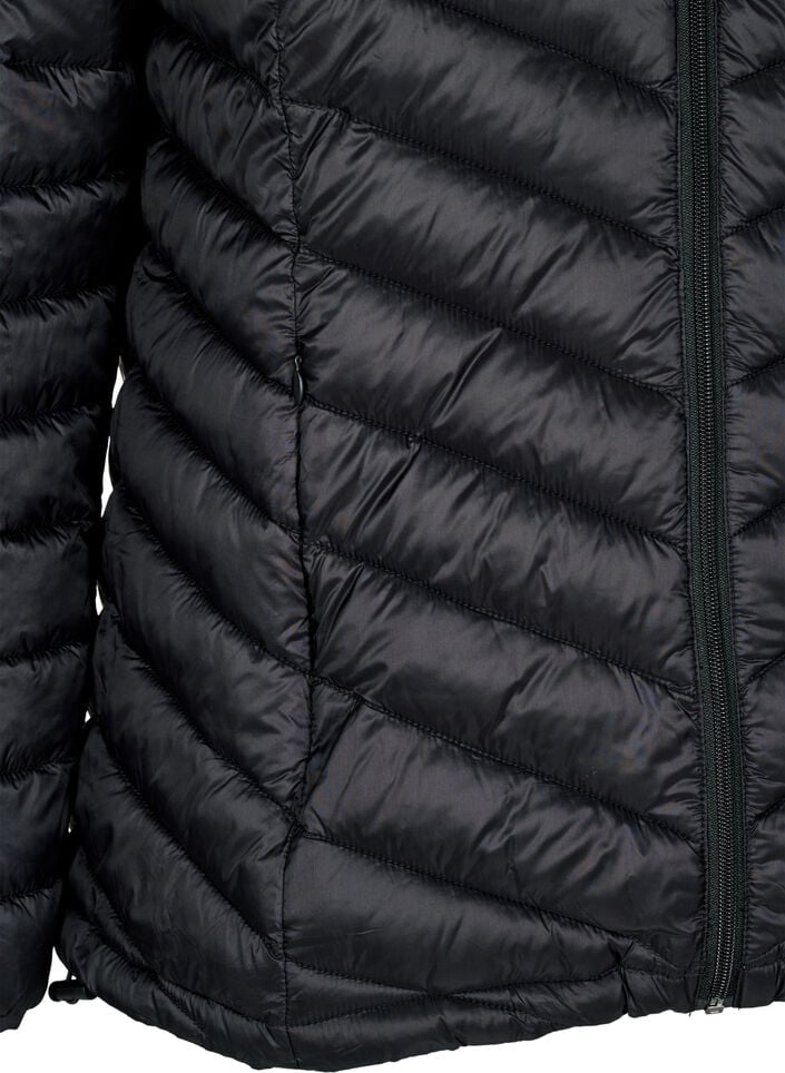 Leichte Jacke mit Taschen, Schwarz, Packshot