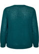 Strickbluse mit strukturiertem Lochmuster, Gr&uuml;n, Packshot image number 1