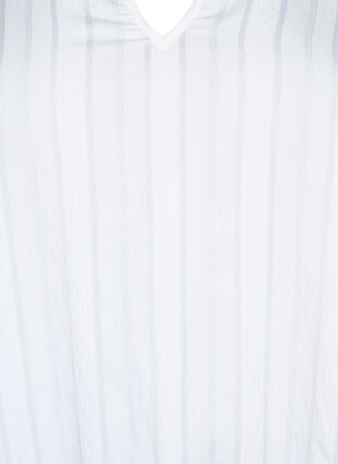 Viskose Bluse mit 3/4 Ärmeln und Smock, Bright White, Packshot image number 2