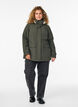 Leichter, gepolsterter Parka mit teddygefütterter Kapuze, Grün, Model image number 1