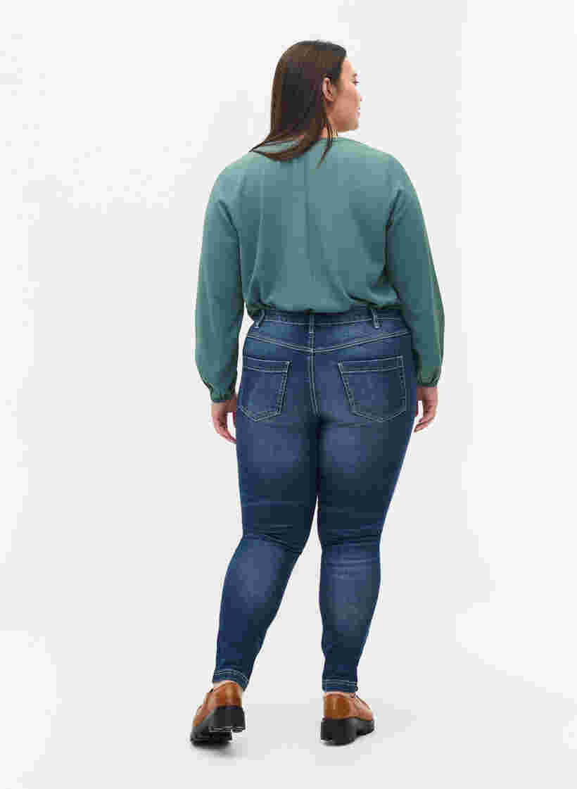 Ripped Amy Jeans in Super Slim Fit, Blue denim, Model image number 1
