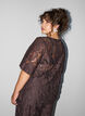 Bluse aus Spitze mit kurzen &Auml;rmeln, Braun, Model image number 2