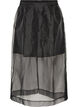 Langer Rock in Organza-Optik, Schwarz, Packshot image number 0