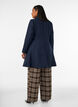 Wollmantel in A-Linie mit Taschen, Blau, Model image number 2
