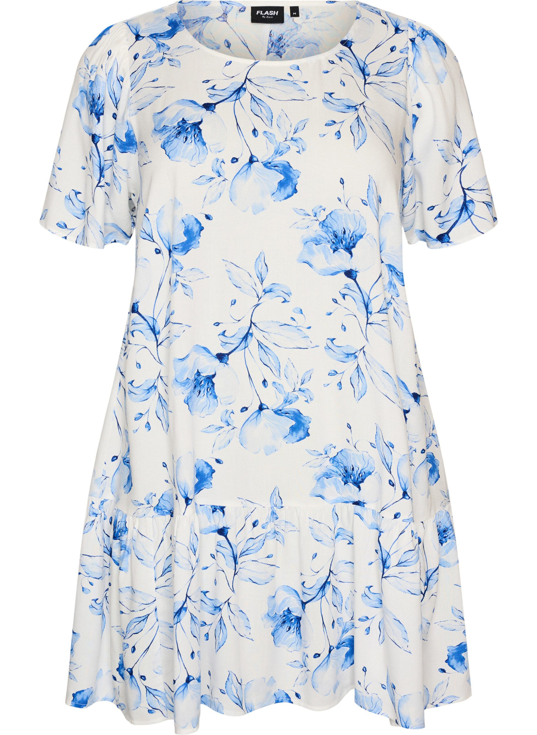 FLASH - Kleid aus Viskose mit Schnittlinie