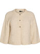 Strickjacke aus Wollmischung mit 3/4-&Auml;rmeln, Beige, Packshot image number 0