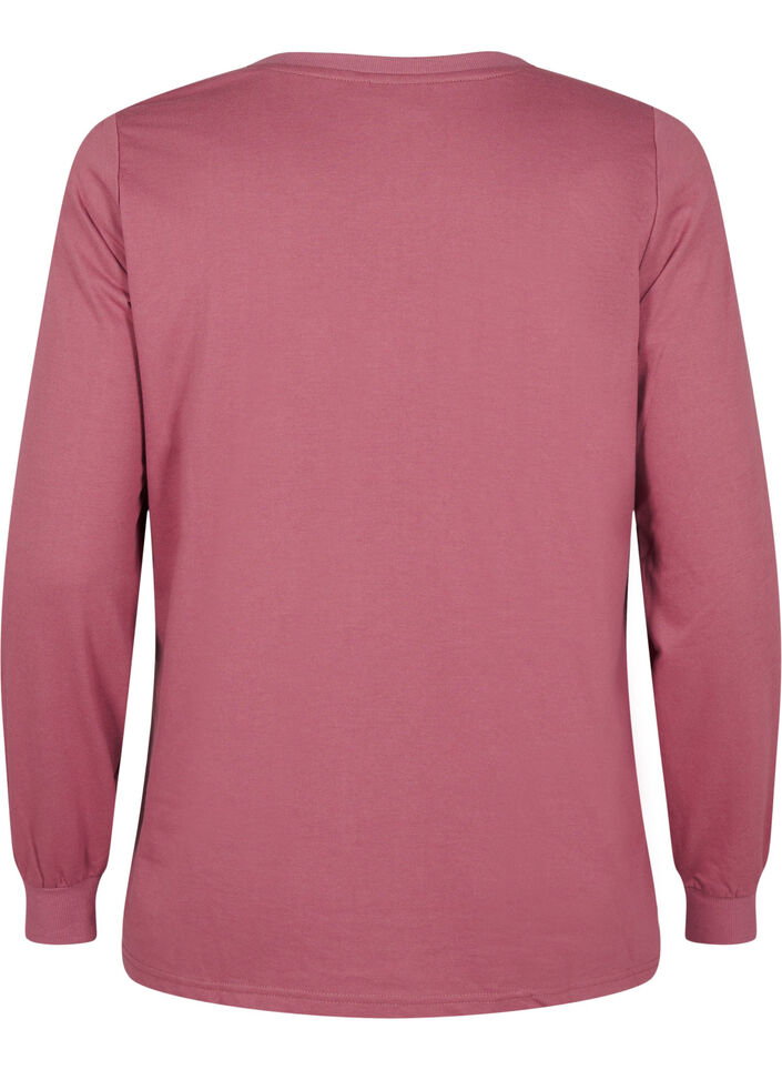 Sweatshirt mit Spitzendetails, Rose Brown, Packshot image number 1