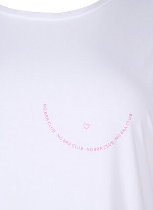 Support the breasts - T-Shirt aus Baumwolle, White, Packshot image number 2
