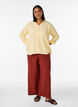 Hose aus Leinen und Viskose mit weitem Bein, Rot, Model image number 0