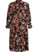 Midikleid mit gebl&uuml;mtem Print und abnehmbarem Bindeg&uuml;rtel, Schwarz, Packshot image number 1