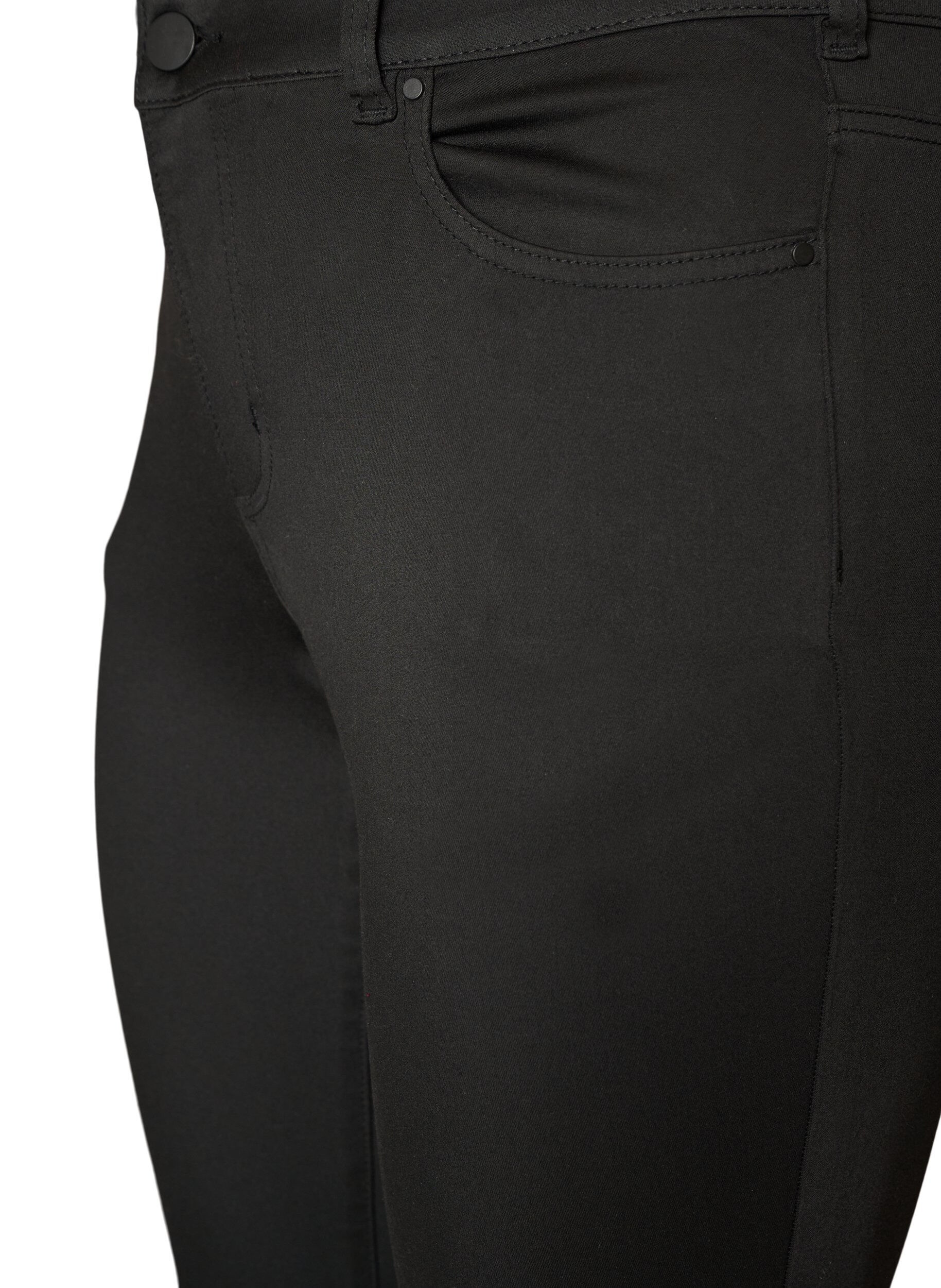 ZizziEmily Stay Black Jeans mit normaler Taille, Schwarz, Packshot image number 2