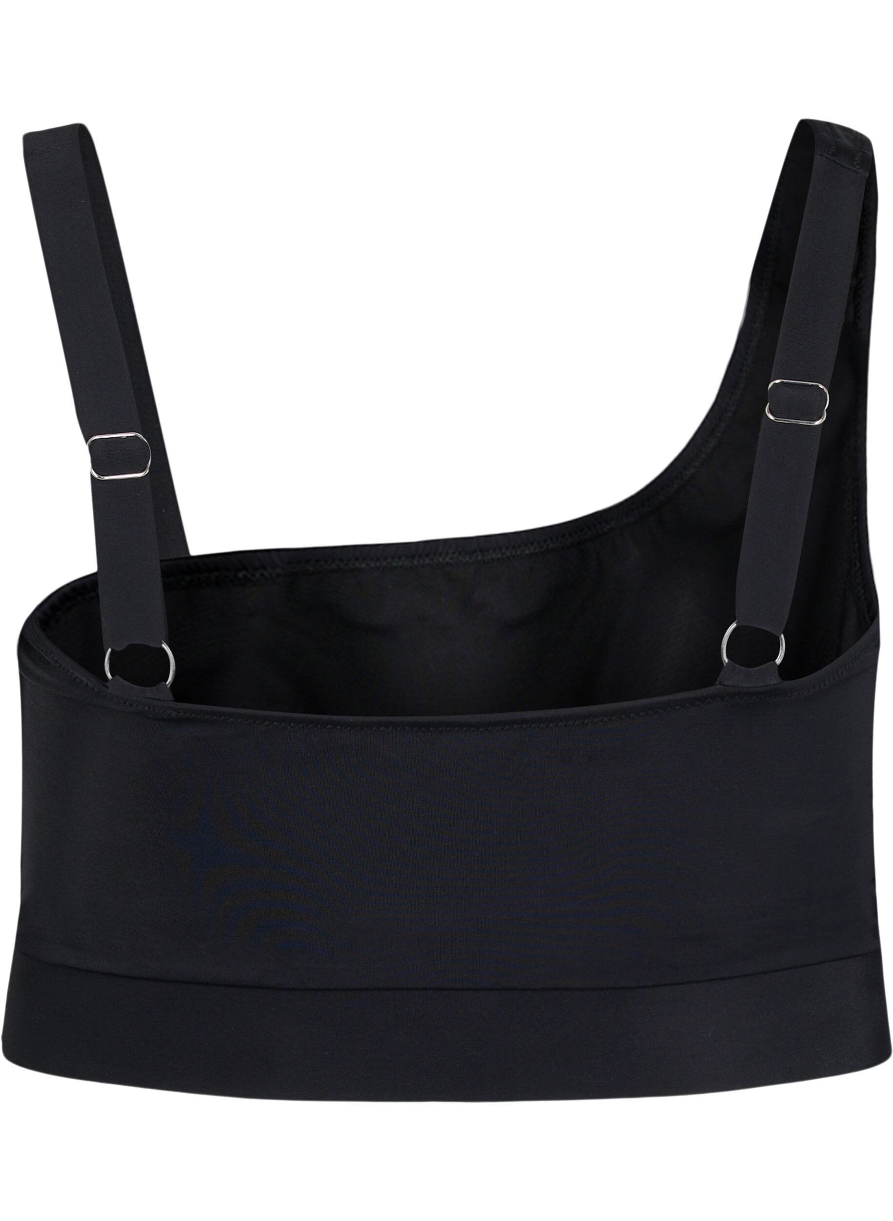 Zizzi One-Shoulder Bikinitop, Black, Packshot image number 1