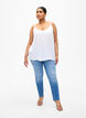 Trägertop aus Viskose, Weiß, Model image number 1