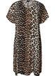 Kleid aus Viskose mit V-Ausschnitt, Braun, Packshot image number 0