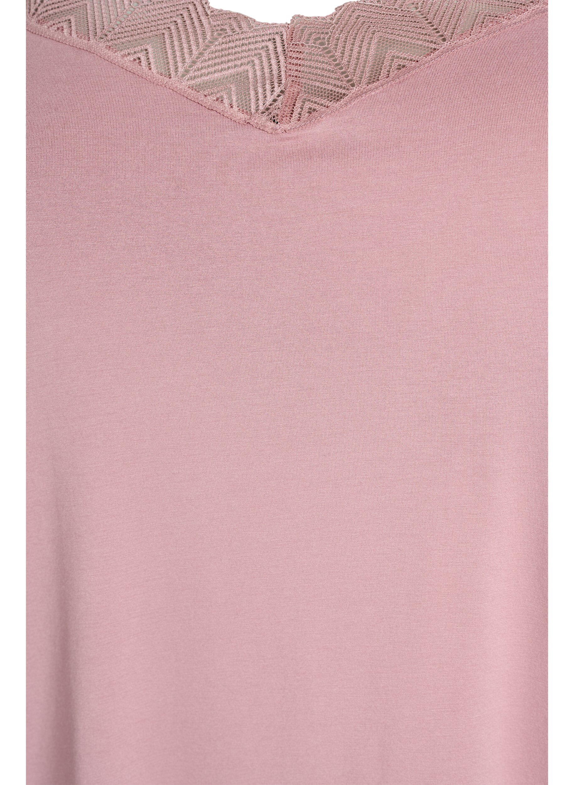 Zizzi Top mit Spitzendetails und Spaghettitr&auml;gern, 1342, Packshot image number 2