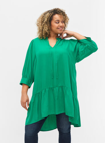 Kleid mit 3/4-Ärmeln, Jolly Green, Model image number 0