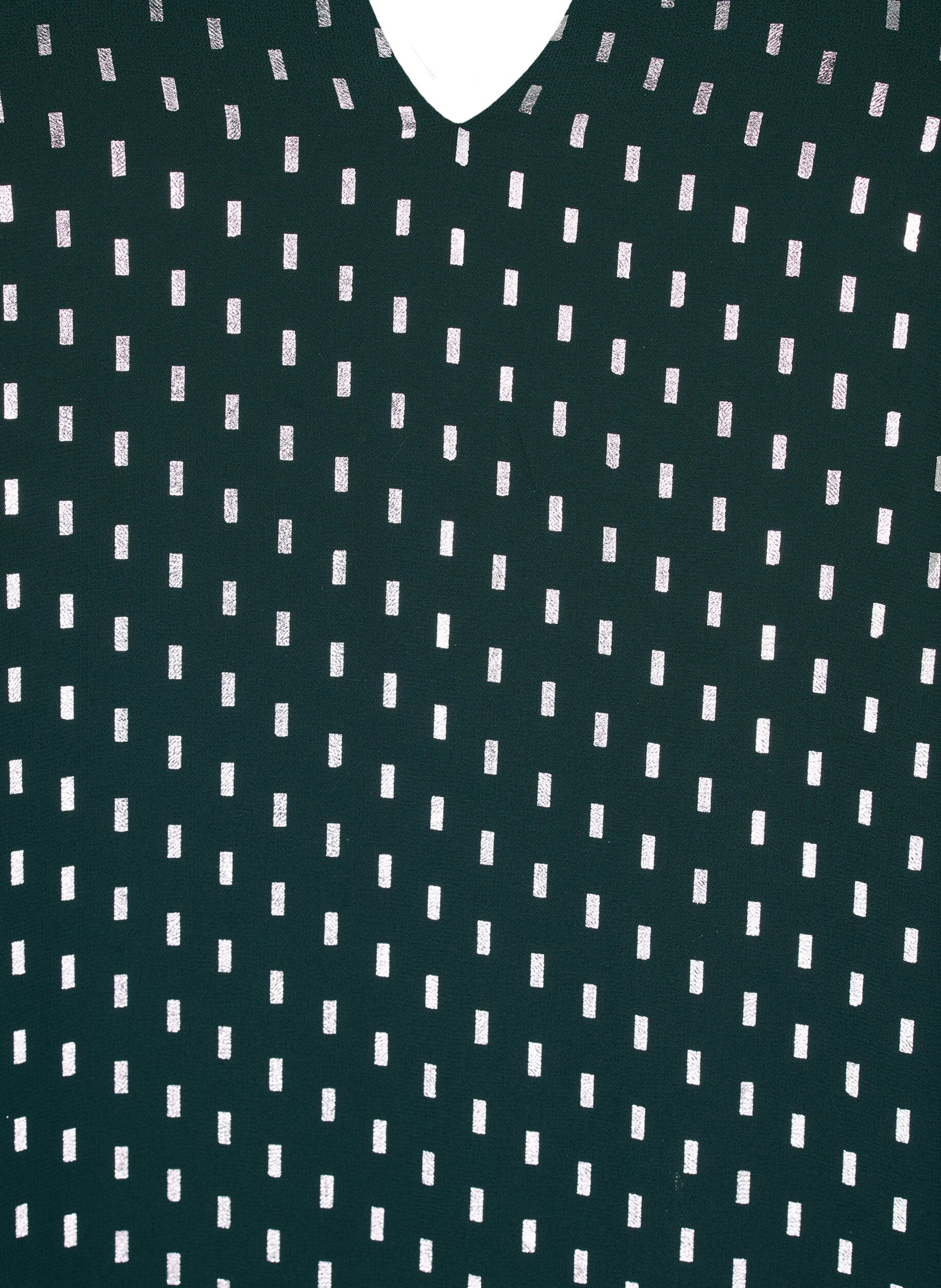 Zizzi Lang&auml;rmeliges Kleid mit Foliendruck, Scarab w. Silver, Packshot image number 2