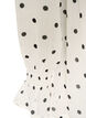 Kleid aus Viskose mit R&uuml;schen und transparenten &Auml;rmeln, Wei&szlig;, Packshot image number 3