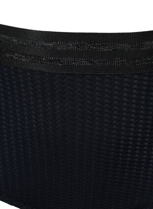 Hochtailliertes Bikini-Unterteil mit Glimmer, Black, Packshot image number 2