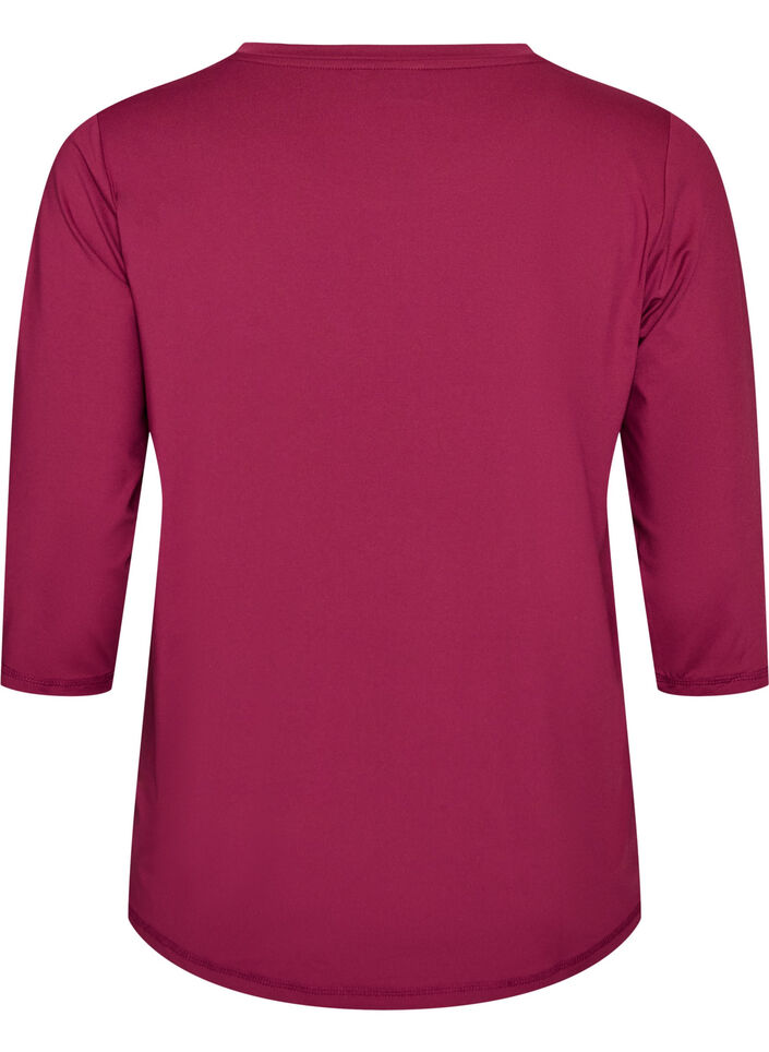 Trainingsshirt mit 3/4-&Auml;rmeln, Pink, Packshot image number 1