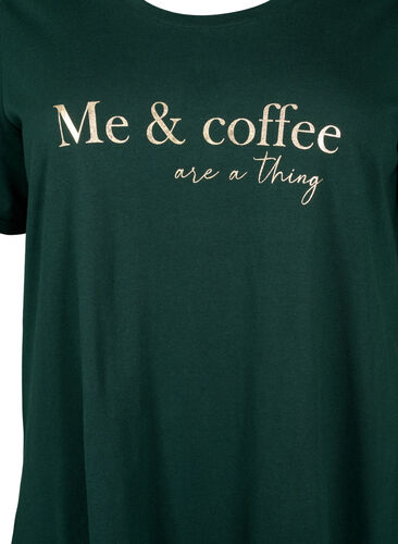 Kurzärmeliges Nachthemd aus Bio-Baumwolle, Scarab W. Coffee, Packshot image number 2