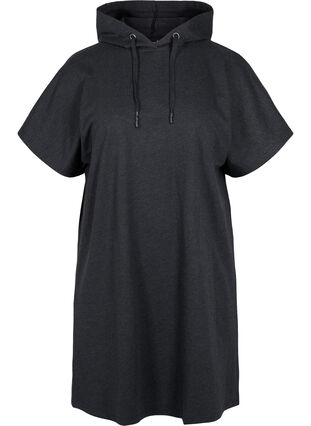 Langes Sweatshirt mit kurzen Ärmeln, Black, Packshot image number 0