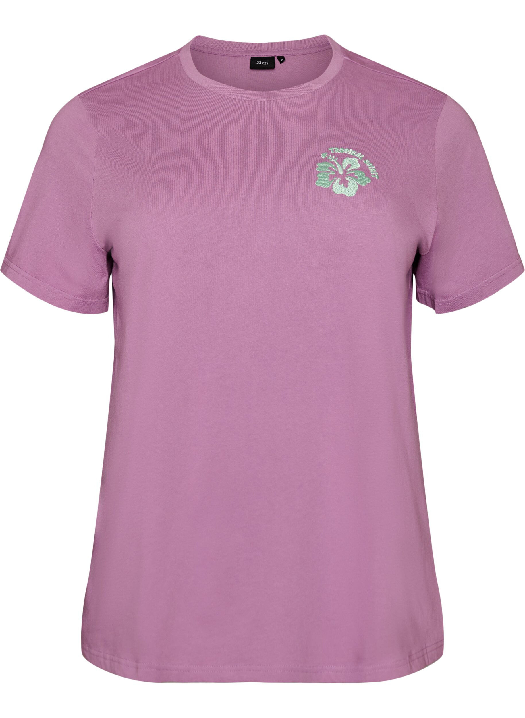 T-Shirt aus Bio-Baumwolle mit R&uuml;ckenprint