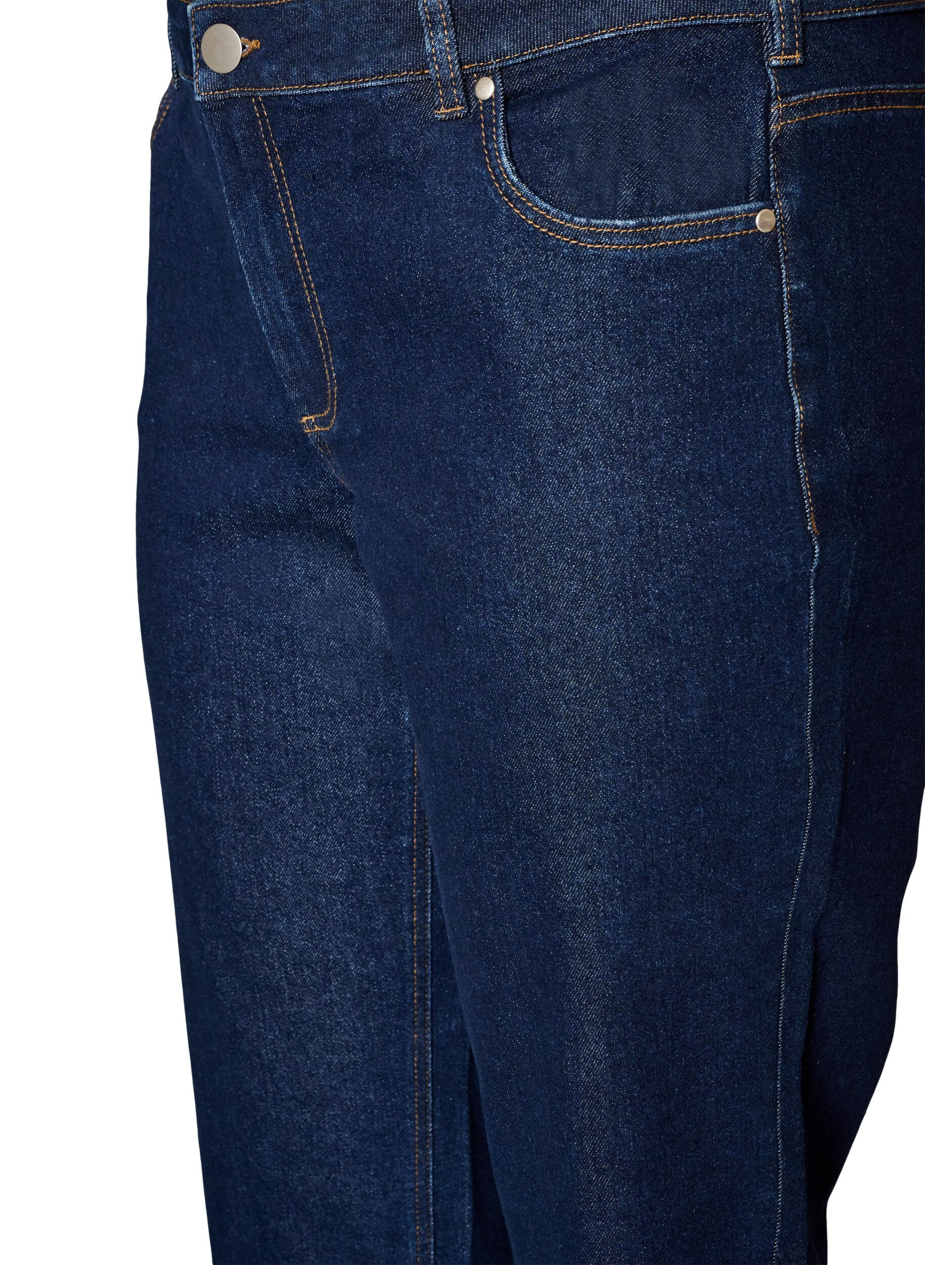 ZizziKurze Jeans mit gerader Passform und normaler Taillenh&ouml;he, Blau, Packshot image number 2