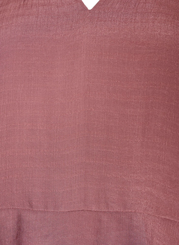 Bluse mit 3/4-&Auml;rmeln und R&uuml;schendetails, Rot, Packshot image number 2
