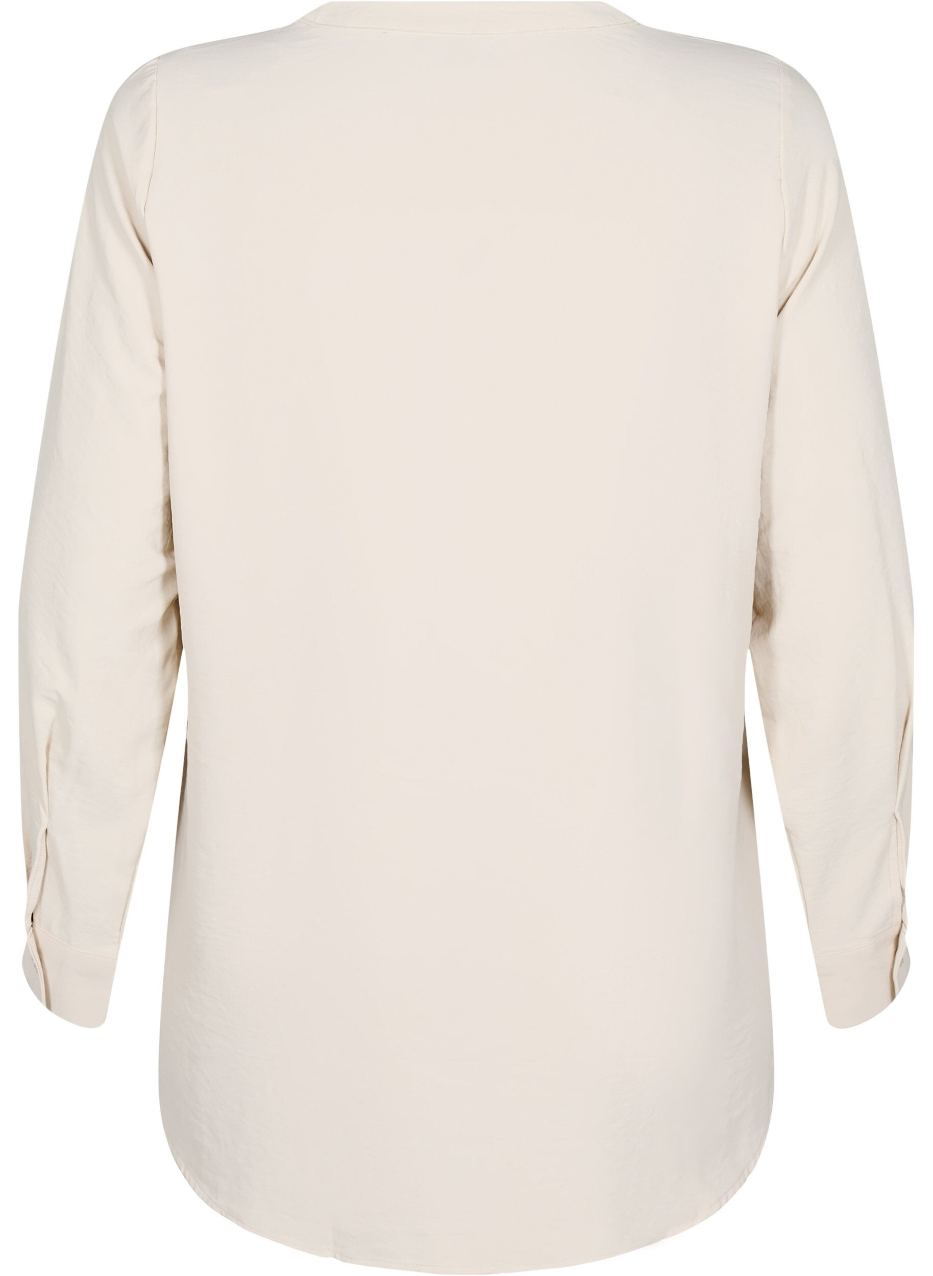 Zizzi FLASH - Bluse mit langen &Auml;rmeln, Beige, Packshot image number 1