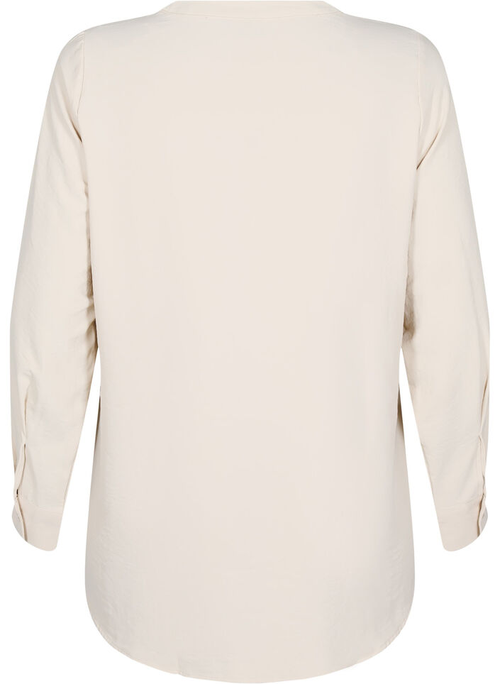 FLASH - Bluse mit langen Ärmeln, Beige, Packshot image number 1