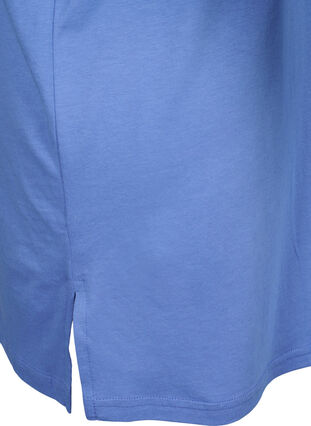Einfarbiges Oversize T-Shirt mit V-Ausschnitt, Marina, Packshot image number 3