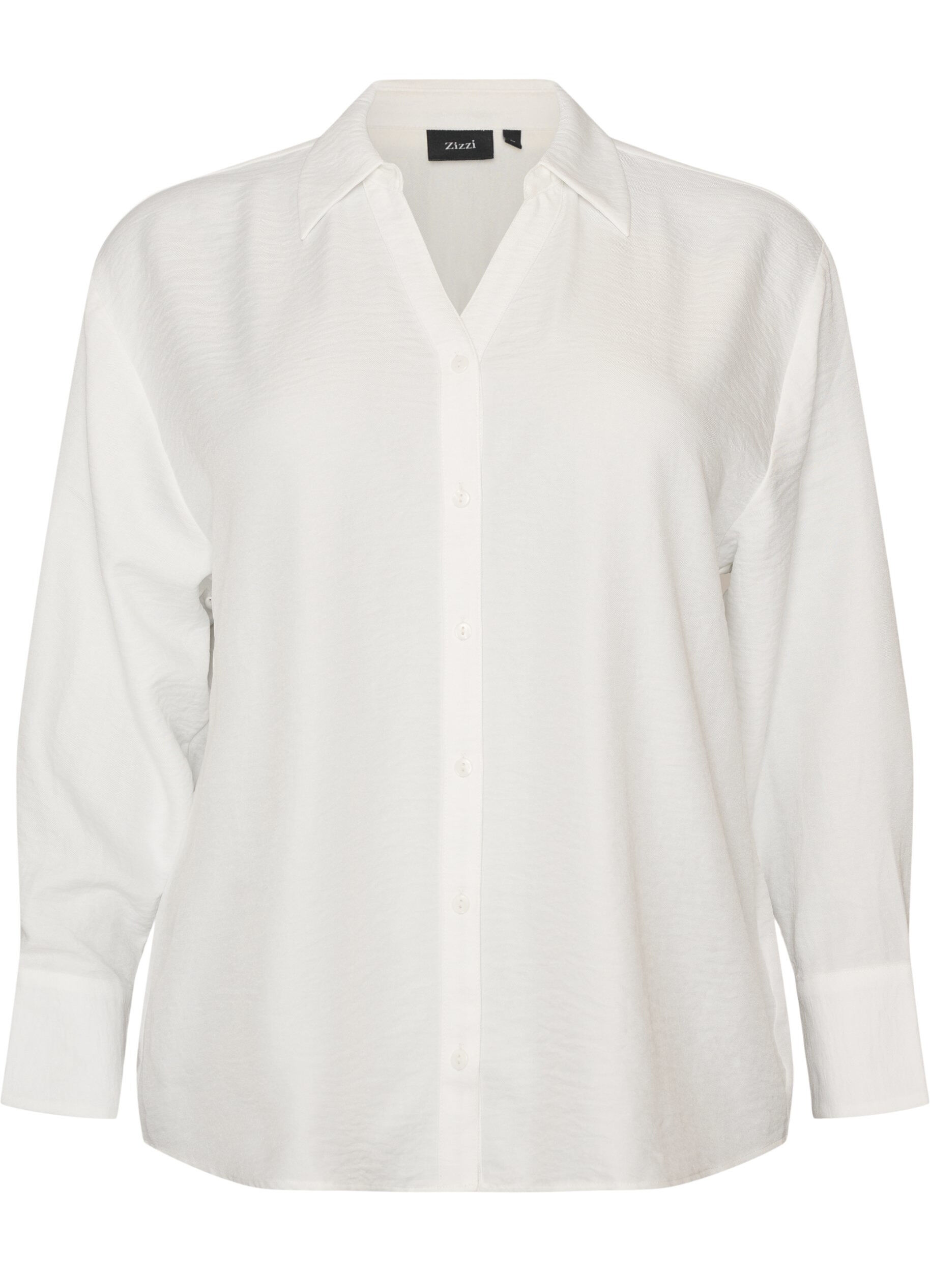 ZizziLockere Bluse mit V-Ausschnitt, Wei&szlig;, Packshot image number 0