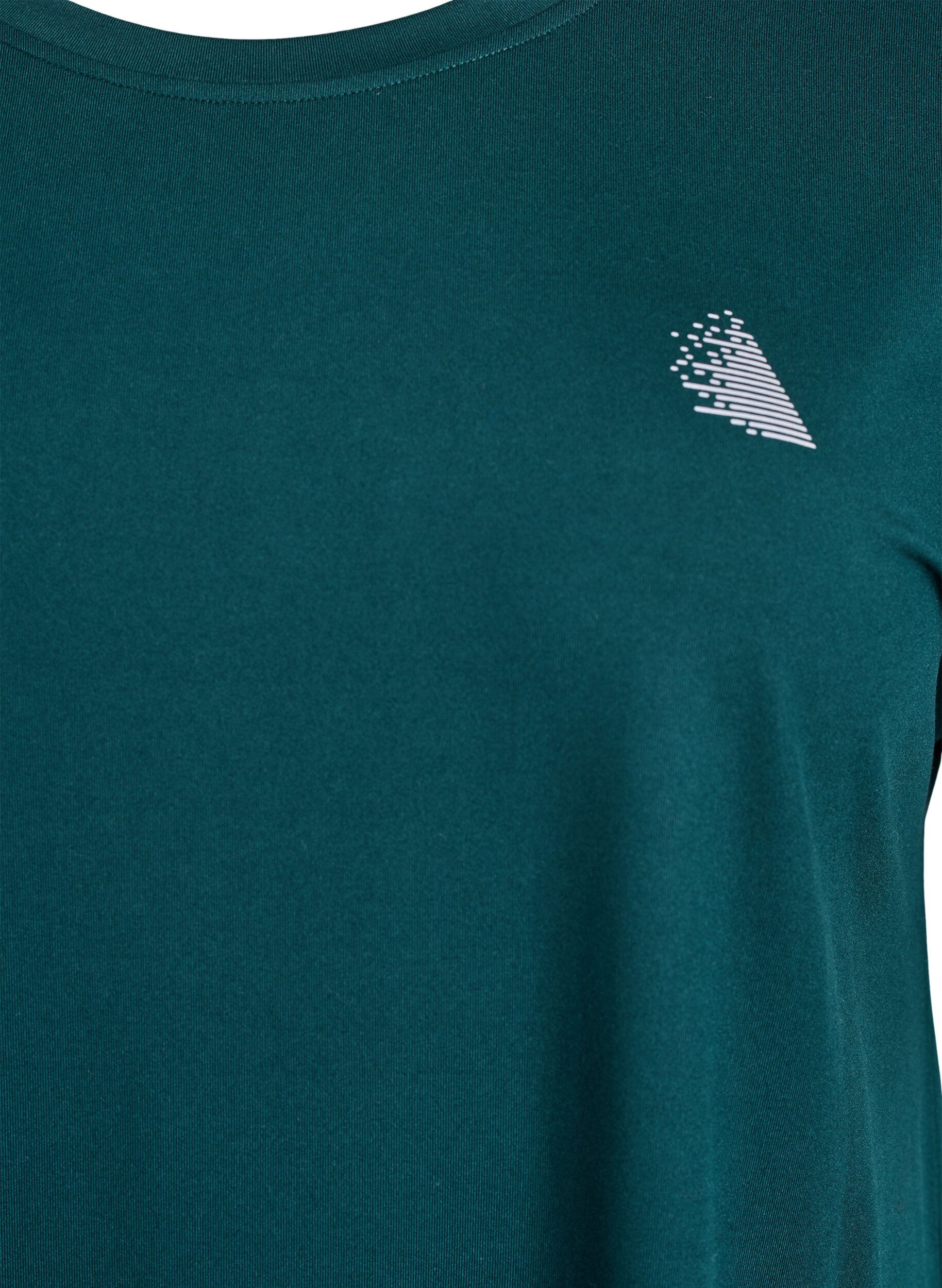 ZizziEinfarbiges Trainings-T-Shirt, Gr&uuml;n, Packshot image number 2