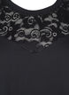 Sweatshirt mit Spitzendetails, Black, Packshot image number 2