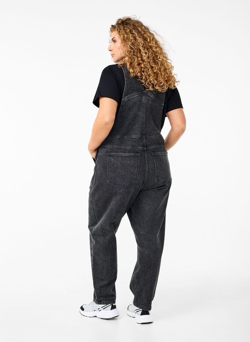 Jeans-Overall, Dark Grey Denim, Model image number 1