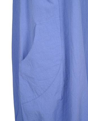 Kurzarm Kleid aus Baumwolle, Wedgewood, Packshot image number 3
