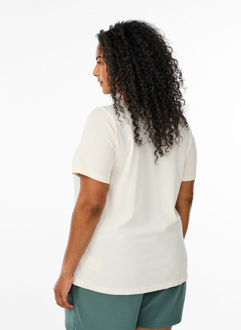 FLASH - T-Shirt mit Print, Vanille, Model image number 2