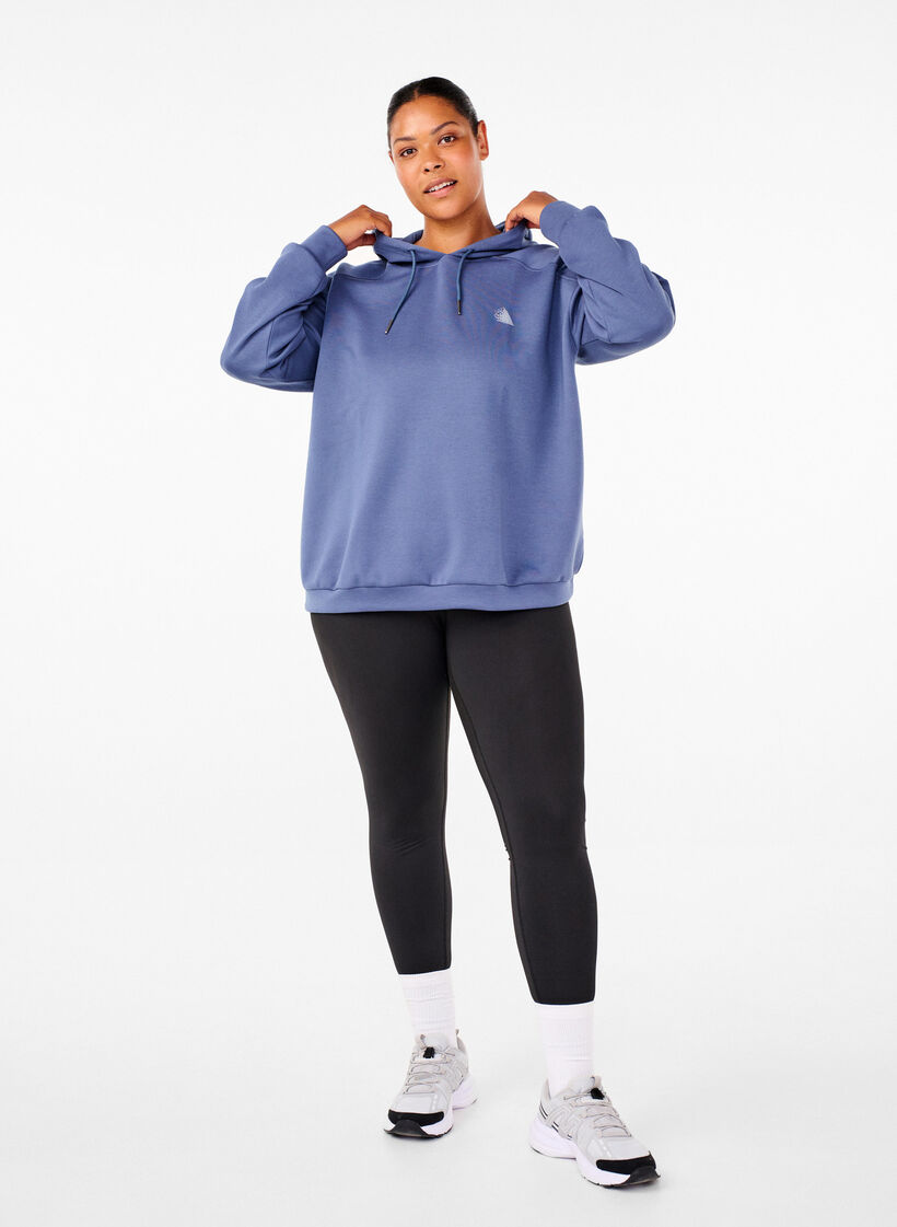 Sportlicher Hoodie, Vintage Indigo, Model image number 2