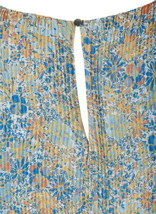 Plisséekleid mit Blumenprint, Light Blue Multi AOP, Packshot image number 3
