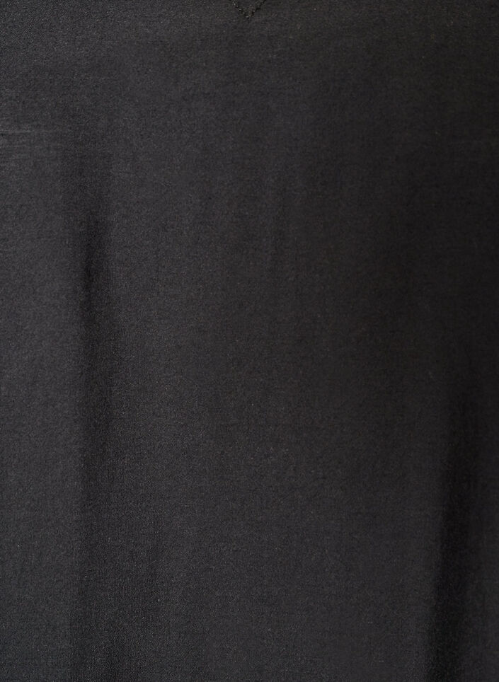 Kurzes A-Linien-Kleid mit V-Ausschnitt, Schwarz, Packshot image number 2