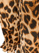 Kleid mit Leopardenmuster und R&uuml;schendetails, Braun, Packshot image number 4