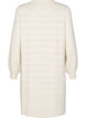 Strickkleid mit Schlitzen und Lochmuster, Birch Mel., Packshot image number 1