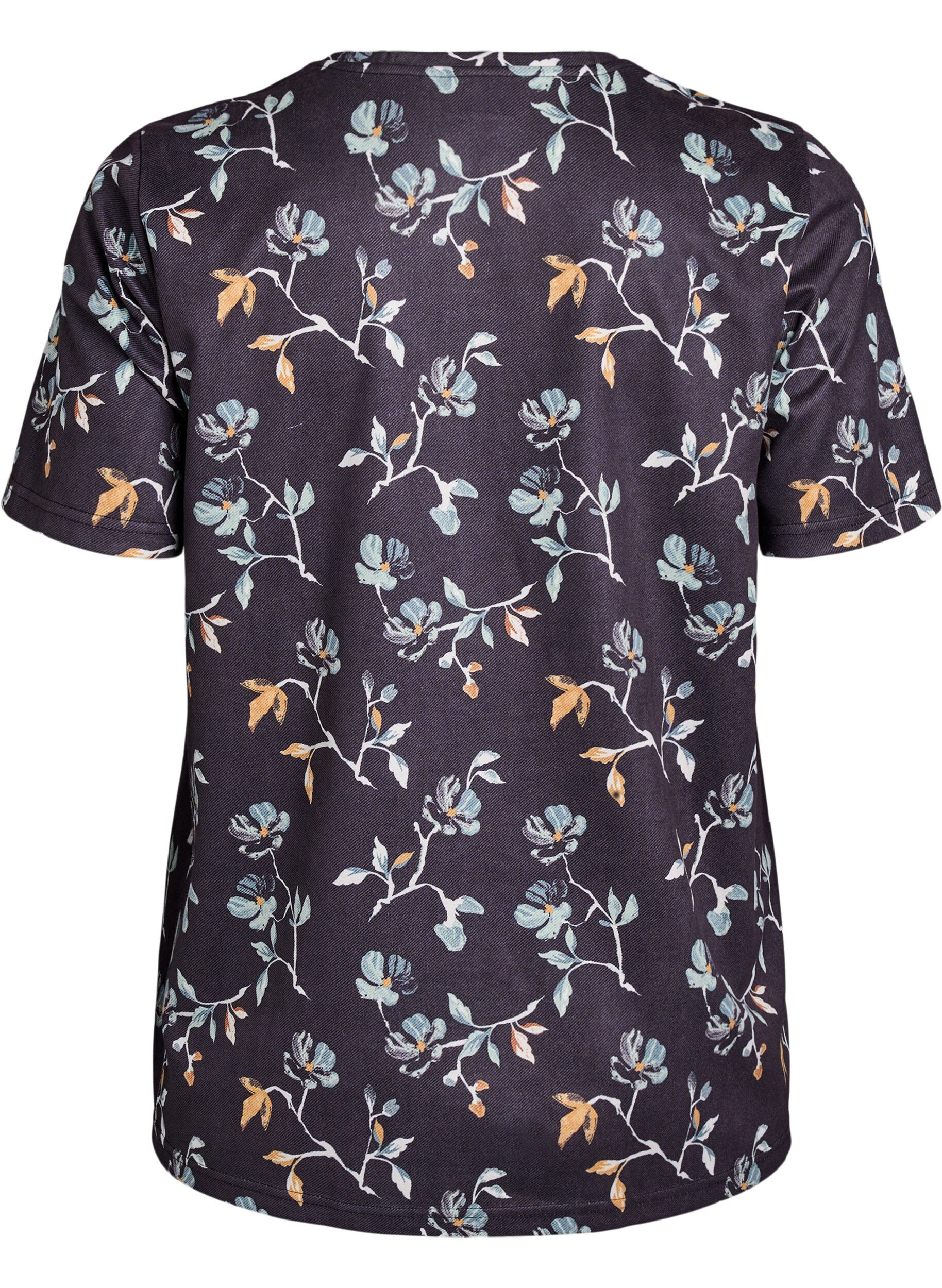 Zizzi FLASH - T-Shirt mit Leo-Print, Schwarz, Packshot image number 1